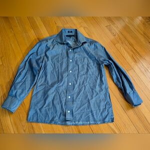 Tommy Hilfiger Blue Herringbone Shirt